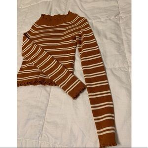 Kendall and Kylie striped long sleeve